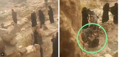 هؤلاء ليسوا #صهاينه في #القدس المحتلة يفتشون الفلسطينيات .. بل هؤلاء حوثه انذال يفتشون اليمنيات في محافظة #الجوف المحتله بتوجيهات من مدير أمن مديرية #المراشي محافظه الجوف اليمنية منطقة #القابلين، الذي يستغل نفوذه وينزل حملة تفتيش يفتشون #النساء بهكذا طريقه كما ترون في الصوره