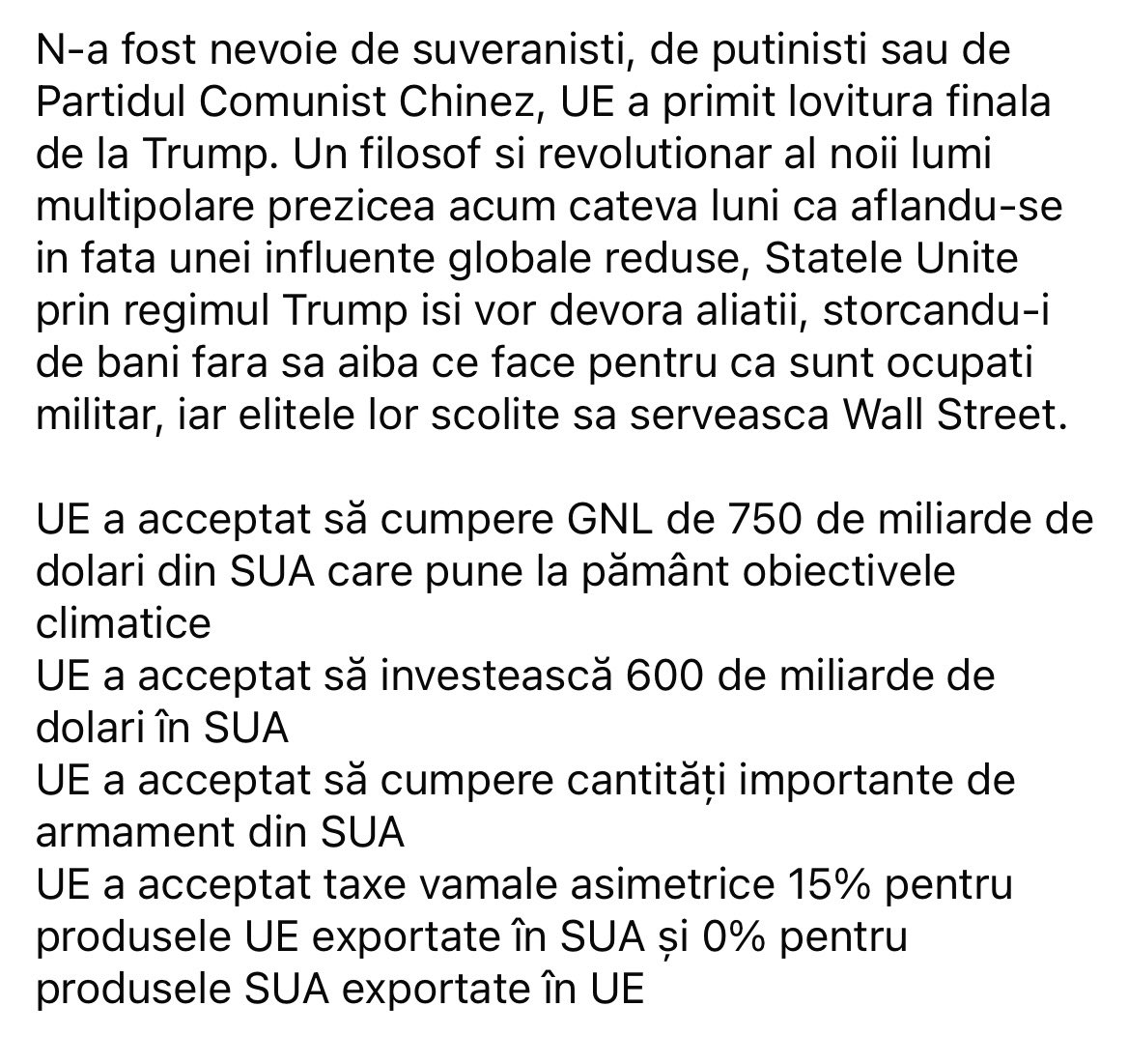 NikoSimon_1's tweet image. UE a primit lovitura finala de la Trump!
O Europă deja slăbită economic de ajutorul masiv acordat Ucrainei într-un război care nu e al ei, este acum forțată să suporte și eșecul negocierilor conduse de ScurSULA von der leyen.