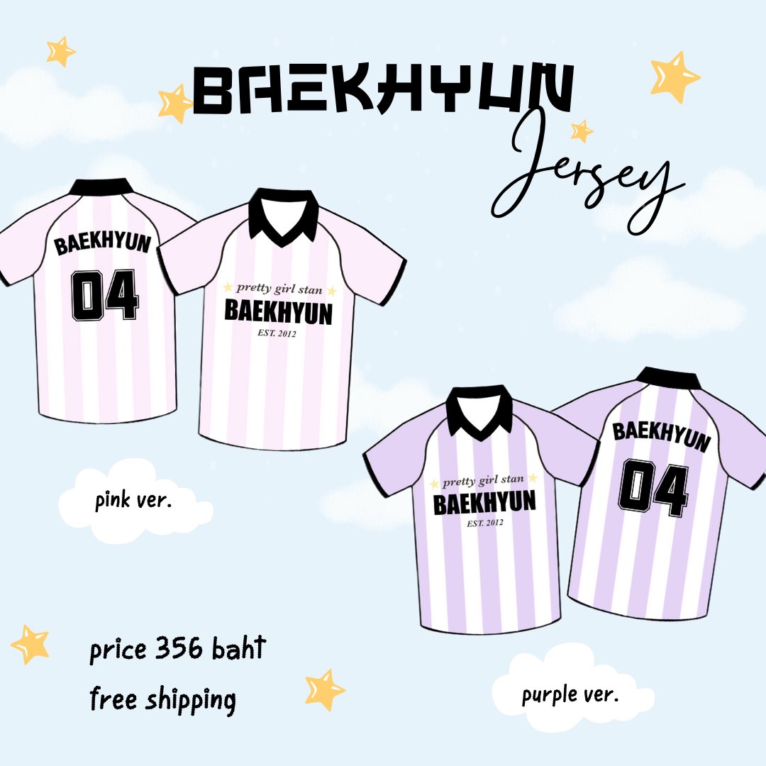 www1485com's tweet image. ถ้าเราจะขายเสื้อ jersey แบคฮยอน แล้วโดเนทเข้าโปรเจคมีใครสนใจมั้ยคะ เป็นชมพูพาสเทล-ม่วงพาสเทล ตามเดรสโค้ดเลยค่ะ🩷💜
ถ้าสนใจกดรี/เฟบ ไว้หน่อยนะคะ
#ReverieBANGKOKproject #ReverieBANGKOK
#ตลาดนัดEXO