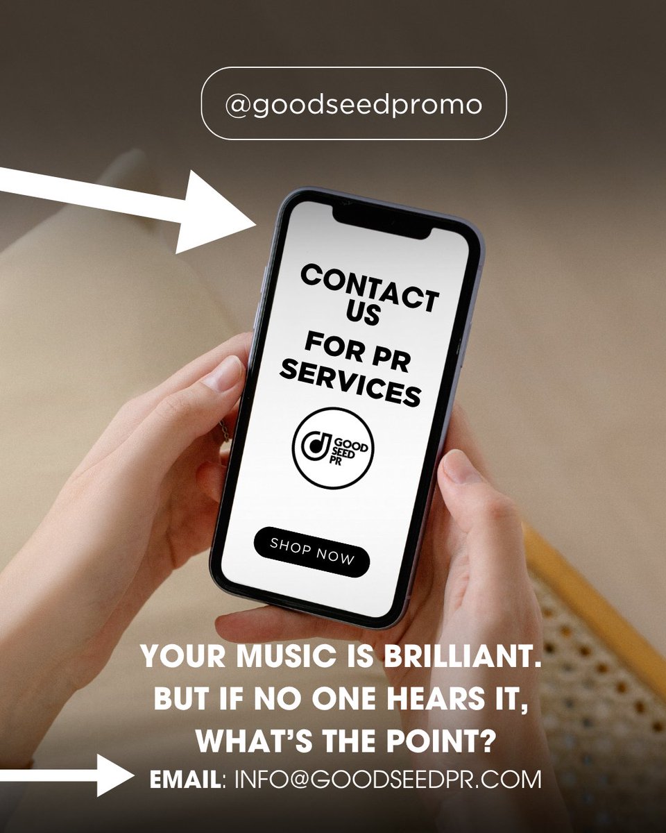 lindacooganb's tweet image. Now taking on new acts to the roster over @GoodSeedPR If you are in need of Music PR. Email us at info(at)goodseedpr.com #MusicPR #MusicIndustry