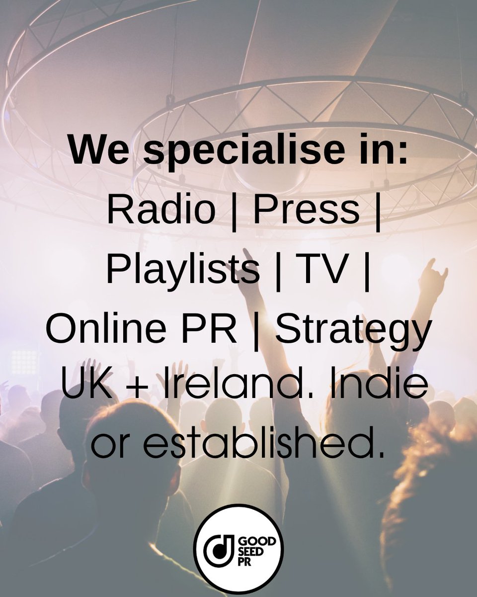 lindacooganb's tweet image. Now taking on new acts to the roster over @GoodSeedPR If you are in need of Music PR. Email us at info(at)goodseedpr.com #MusicPR #MusicIndustry