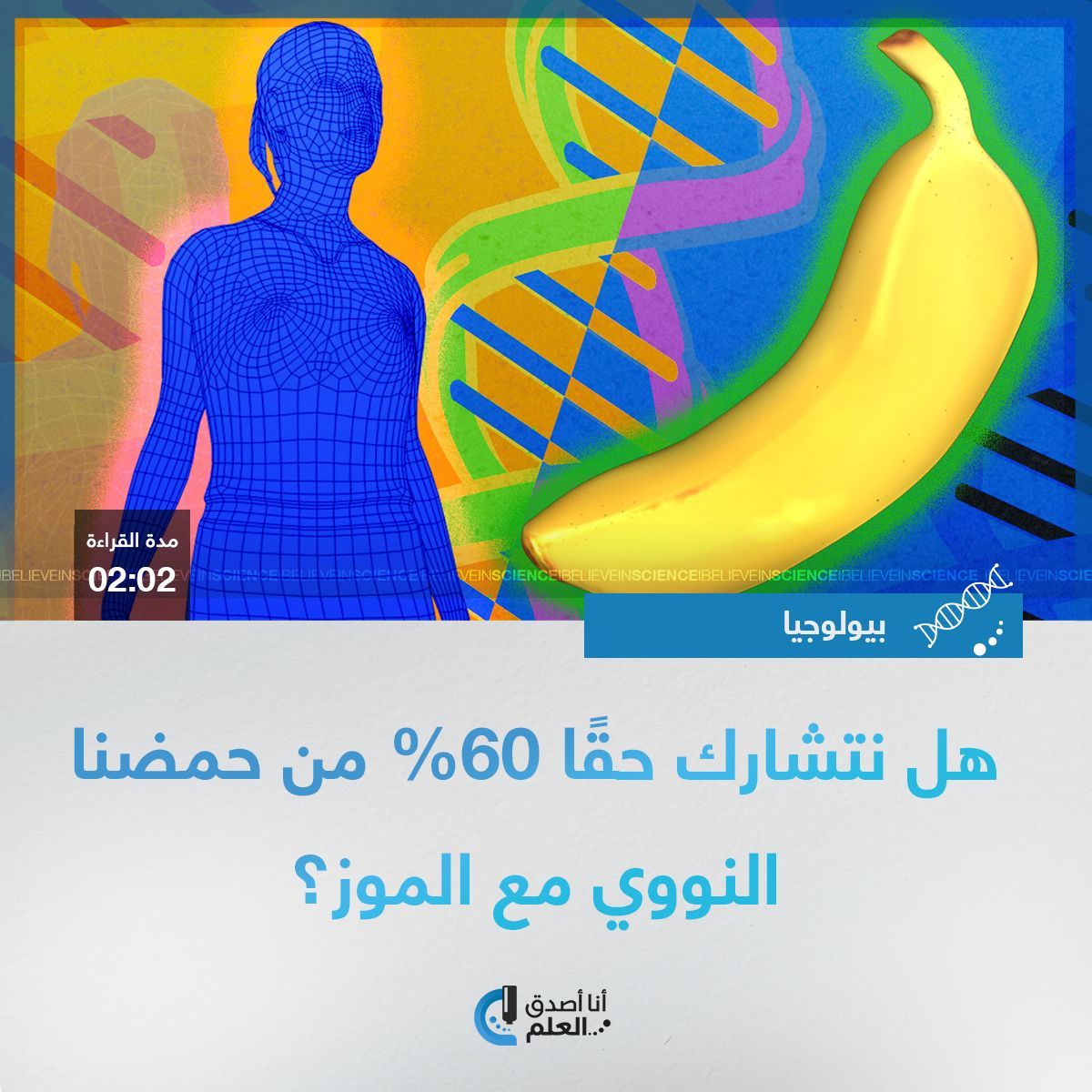 IBelieveInSci's tweet image. هل نتشارك حقًا 60% من حمضنا النووي مع الموز؟
التفاصيل على الرابط التالي:
ibelieveinsci.com/%d9%87%d9%84-%…