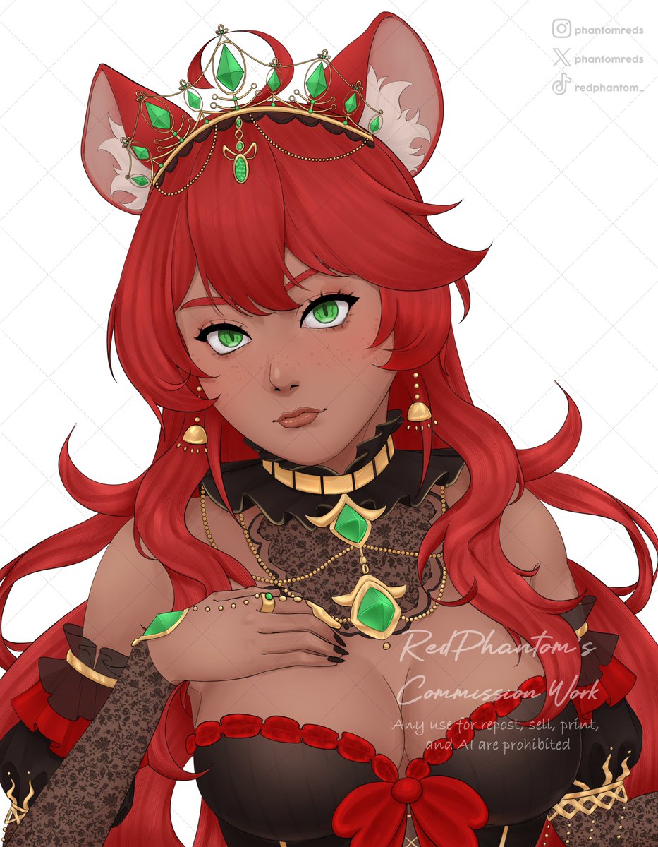 phantomreds's tweet photo. Commission for @aliciaxlifeVT
Thank you for the order๐
Commission still open, check link below for more info:
https://t.co/J2AHpNhtD6
https://t.co/lHHPVbl4Wu
#reeCMS #Vtuber #ArtCommission https://t.co/gWhcX2GywD
