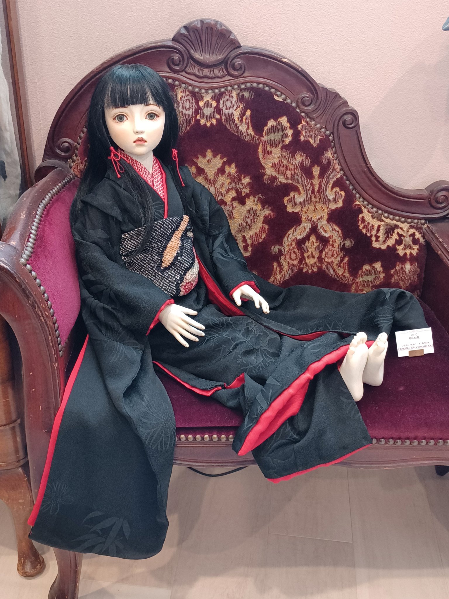 作家 ハンドメイド こまざらし アートドール saori_surunnuage 👈他の作品はこちら🦄✨ 展示用に作った