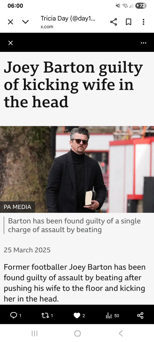 day156324's tweet image. Joey Barton couldn't kick a ball but he did enjoy kicking his wife in the head