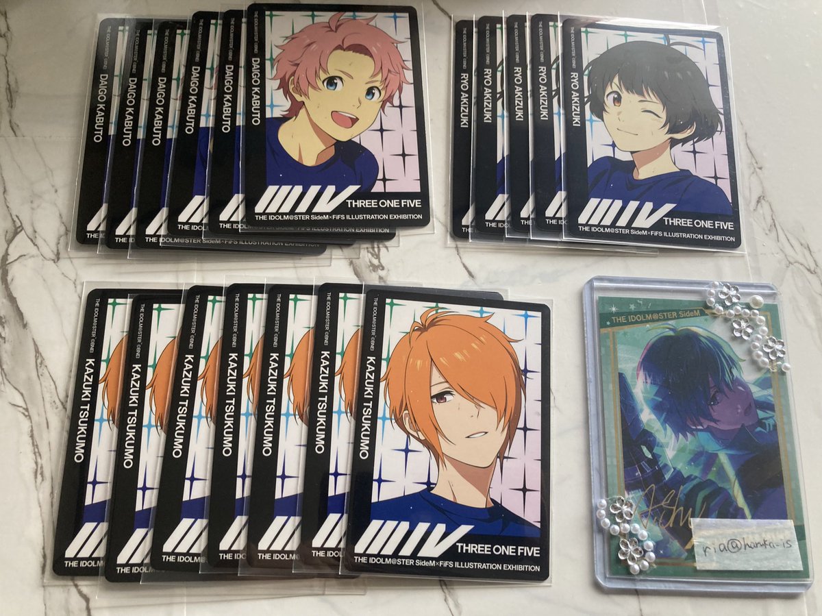 haruka_is's tweet photo. 【交換】アイドルマスター SideM FiFS展 トレーディングカード 表情

譲）画像のもの

求）同異種　秀または九郎

交換優先
郵送交換のみ
お気軽にお声がけください。 https://t.co/h4w3CP1gL7