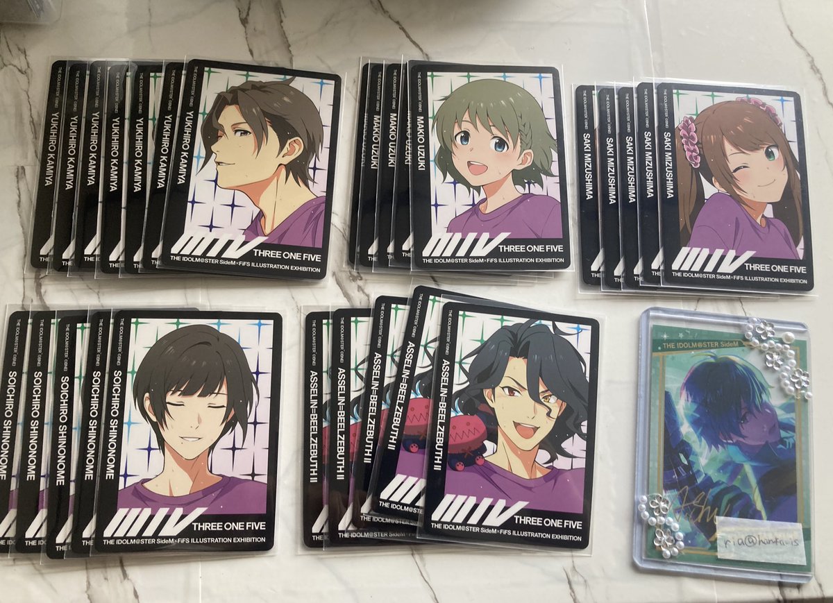 haruka_is's tweet photo. 【交換】アイドルマスター SideM FiFS展 トレーディングカード 表情

譲）画像のもの

求）同異種　秀または九郎

交換優先
郵送交換のみ
お気軽にお声がけください。 https://t.co/h4w3CP1gL7