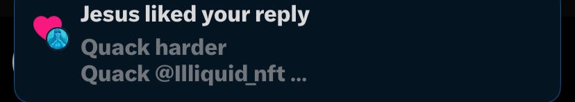 akomolede11's tweet image. Jesus just liked my @Illiquid_nft reply….
Isn’t that a sign that we all gonna make it with @wallchain_xyz and @Illiquid_nft ?
Gm QUACKERS
Another day to go harder