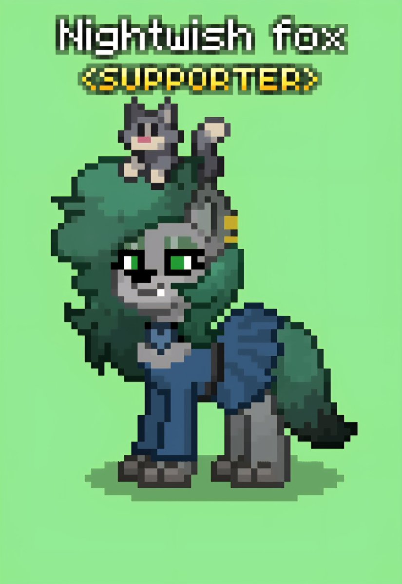 Hehe I need to get some arts of my alt OC nightwish sometime. Just like Middy, I gave her a batpony and a fox version.