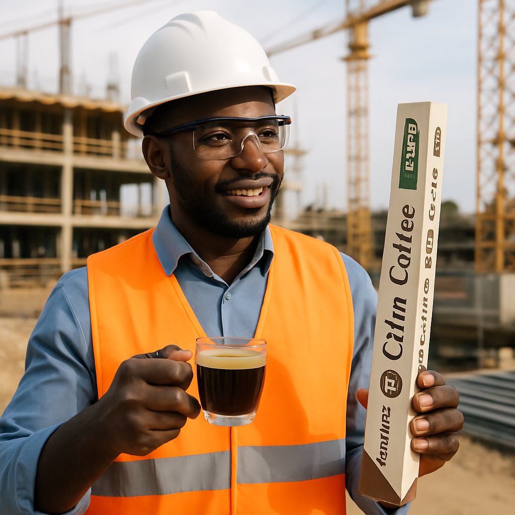 Rien de tel qu’un bon café de <a href="/Calmcoffeeshop_/">calmcoffeeshop</a> pour bien démarrer la journée sur le chantier 💪🏾
Motivation, énergie, concentration… le café qui booste les bâtisseurs de demain !

#CalmCoffee #ÉnergieMatinale #TravailAvecPassion #ChantierEtCafé #StartStrong