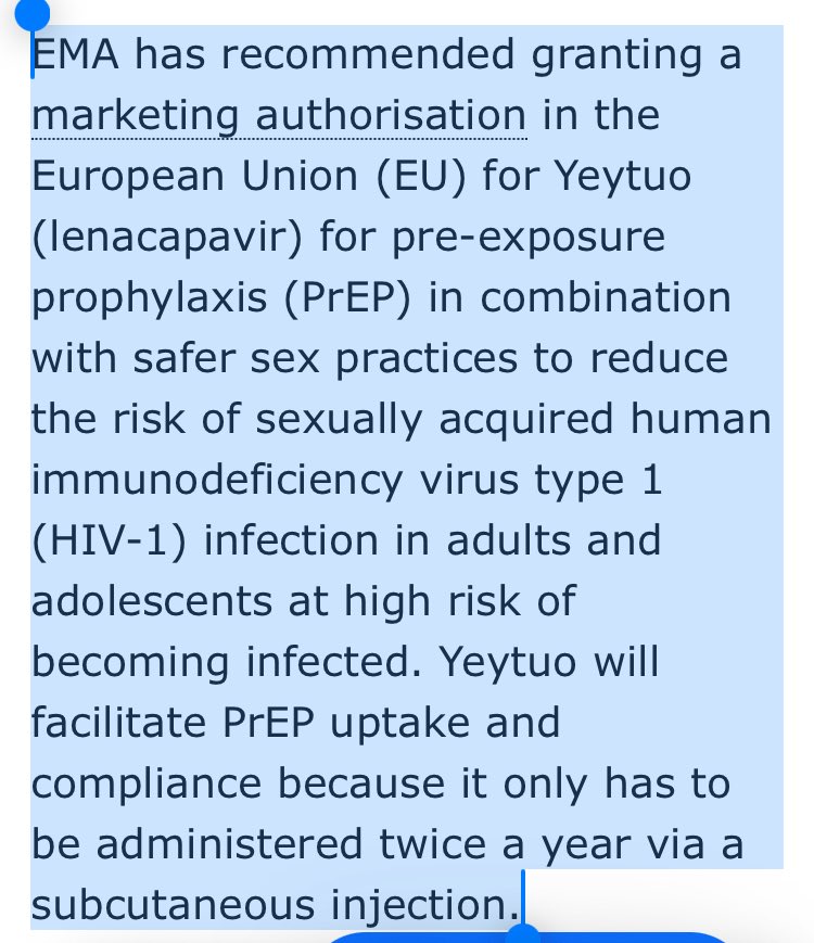 It took 40 years for HIV to evolve from a public health threat into a manageable disease, and one that will likely be preventable in Europe in the foreseeable future.

This didn't happen because advocates were nice or didn't criticize the system.

#ActUp 

ema.europa.eu/en/news/new-in…