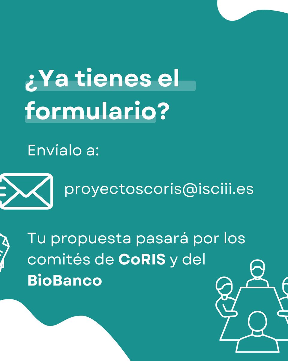 ¿Eres investigador/a y quieres usar datos de CoRIS o muestras del BioBanco VIH?
🧪 Puedes solicitar acceso fácilmente
📩 Solo necesitas rellenar un formulario y enviarlo a proyectoscoris@isciii.es

#CoRIS #BioBancoVIH