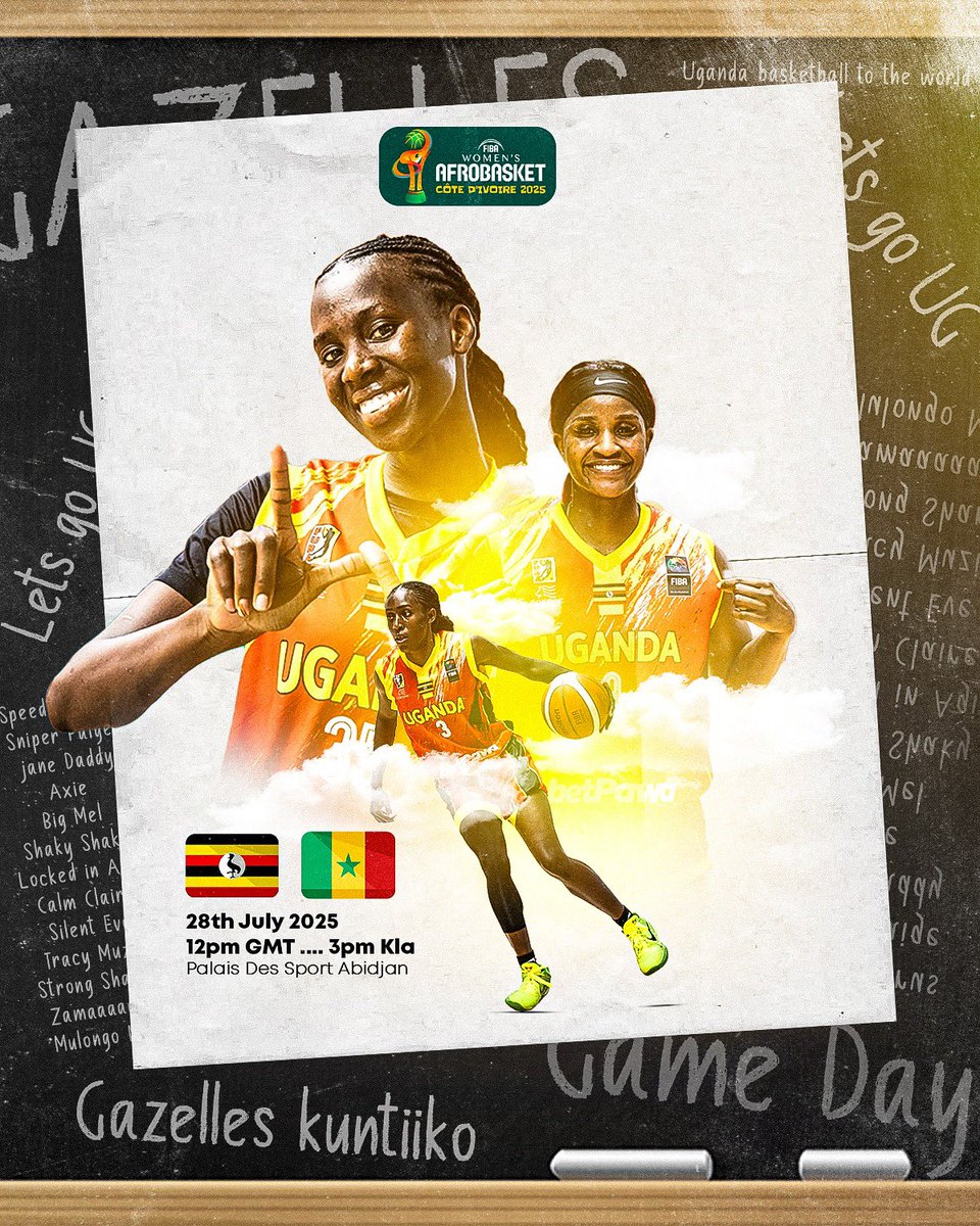 MayambalaRashi3's tweet image. GOOD MORNING UGANDA. 
GOOD MORNING @GazellesUG 
GOOD MORNING @JustGystin 
Again am calling all Ugandans to come in full support, formation to be used 4 4 2, let&apos;s support our girls more than yesterday cause they make us proud and again today they will surely make us happy.