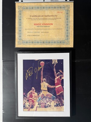 Cardfinder123's tweet image. Rare Gold Autograph Magic Johnson #ad #thehobby ebay.com/itm/4057047571…