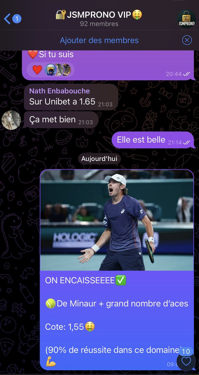 JSMProno's tweet image. ENCORE DU VERT DANS LE VIP✅
On valide encore un bet Aces la bas💪
Pour rejoindre le VIP dm moi en écrivant « VIP » et je te dis comment rejoindre le VIP facilement et gratuitement🥳
#TeamParieur