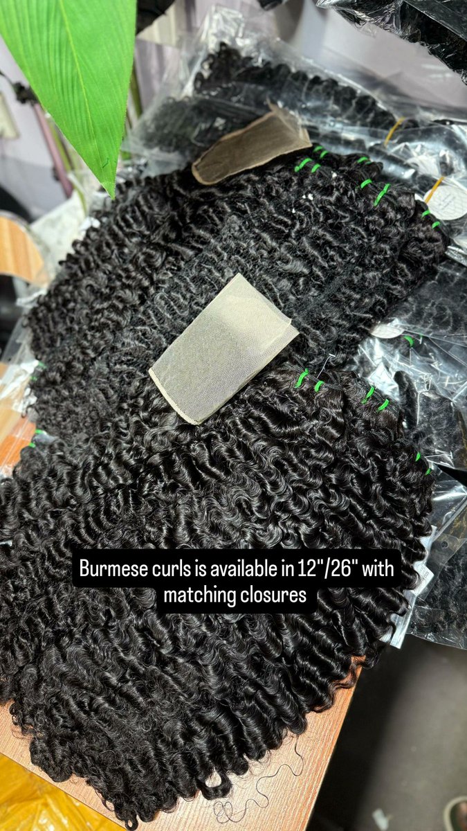 taitai4love's tweet image. Luxury super double drawn burmese curls, available for delivery 🚚✈️
Length: 26"
Closure: 5*5
Volumes: 300g
Price: ₦550,000
Location: lagos.