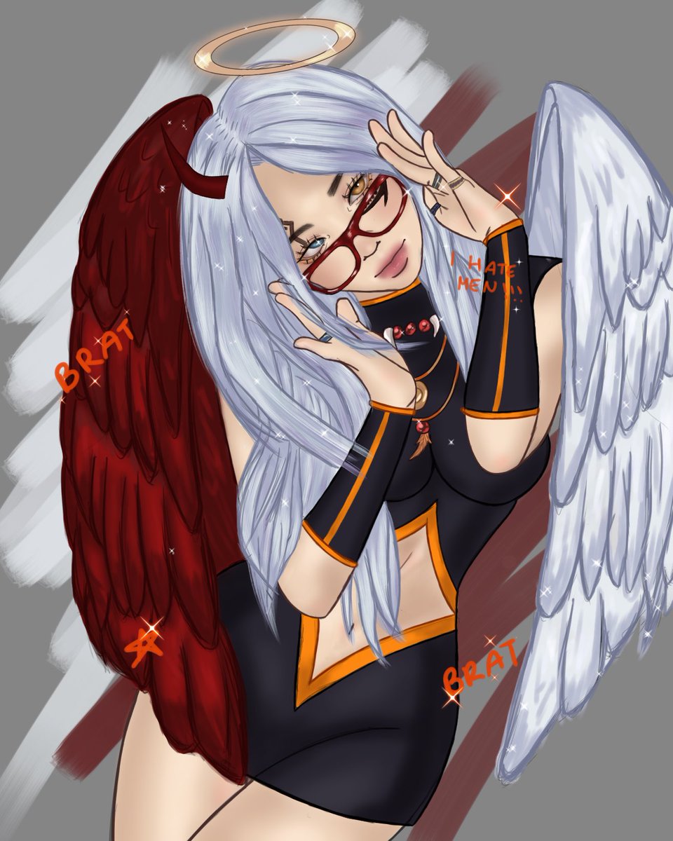 Fem Phoenix hates men (part of the tc freebies) 🤍
 #PhoenixxArt #vtuber #ibisPaintX