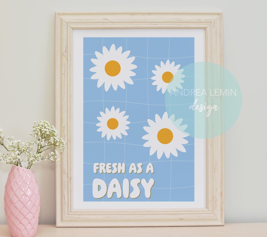 andrealem's tweet image. Fresh as a daisy 🌼
A gorgeous print to brighten up any space
etsy.com/uk/listing/172…
#earlybiz #daisy #flowers #homedecor #MondayMotivation