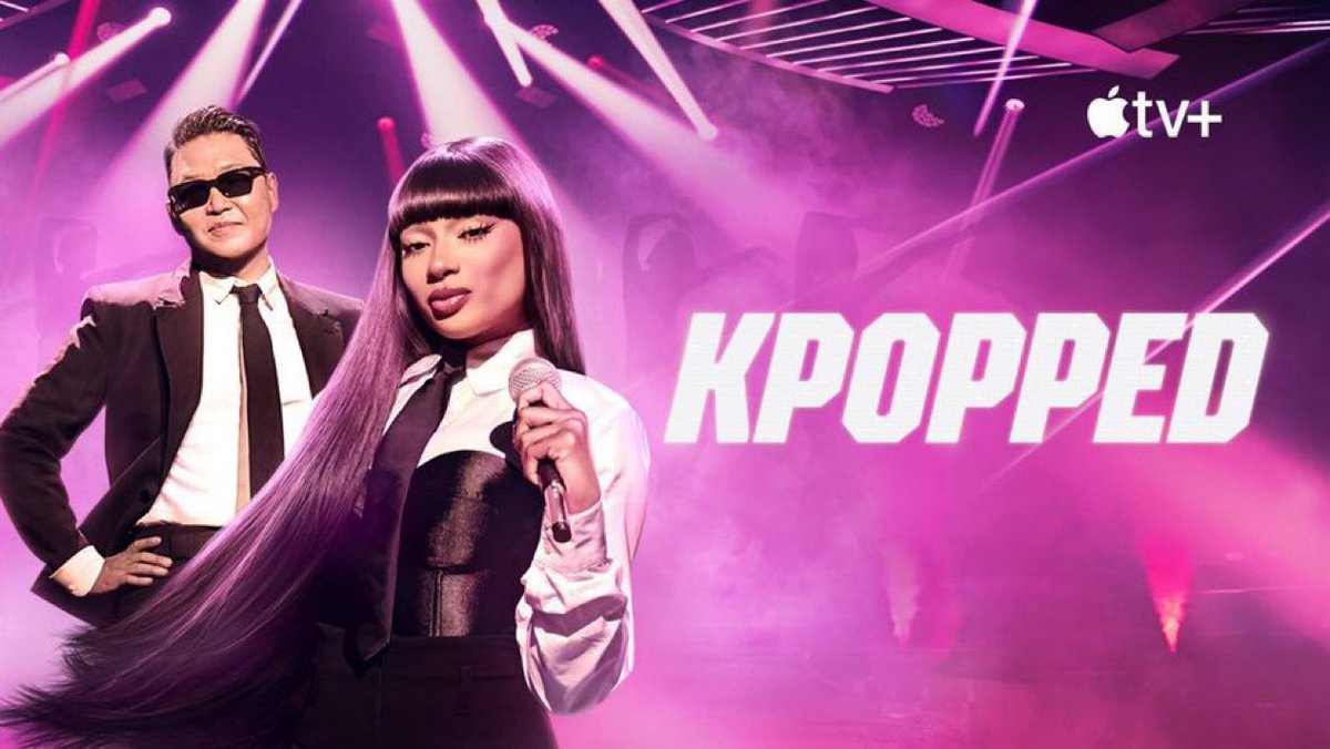 ggpopbase's tweet image. TWICE’s 10th member MEGAN THEE STALLION will have a new show with PSY called ‘KPOPPED’ which will premiere on August 29th on Apple TV+. 

#GGBase_TWICE