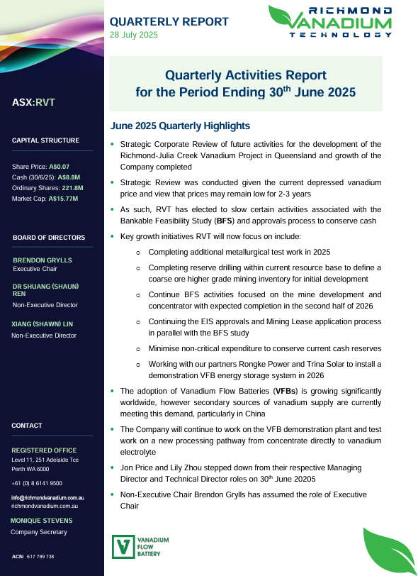 Richmond Vanadium Technology tweet media