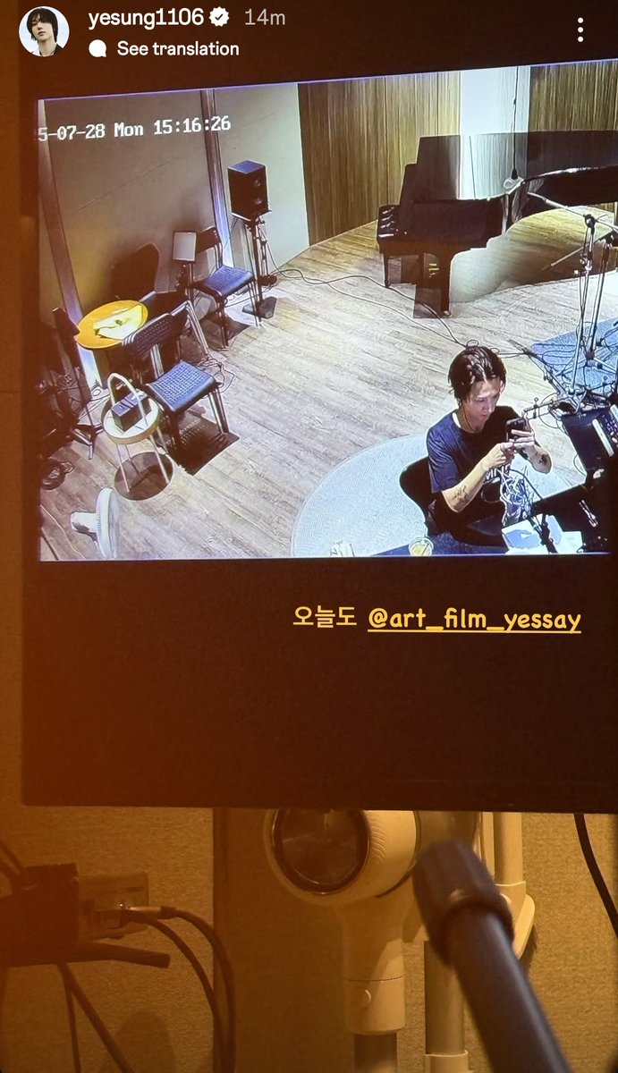 maeechizen_ys24's tweet image. Yesung IG Story
@ art_film_yessay
#์์ฑ #่บๅฃฐ #ใคใงใฝใณ #Yesung