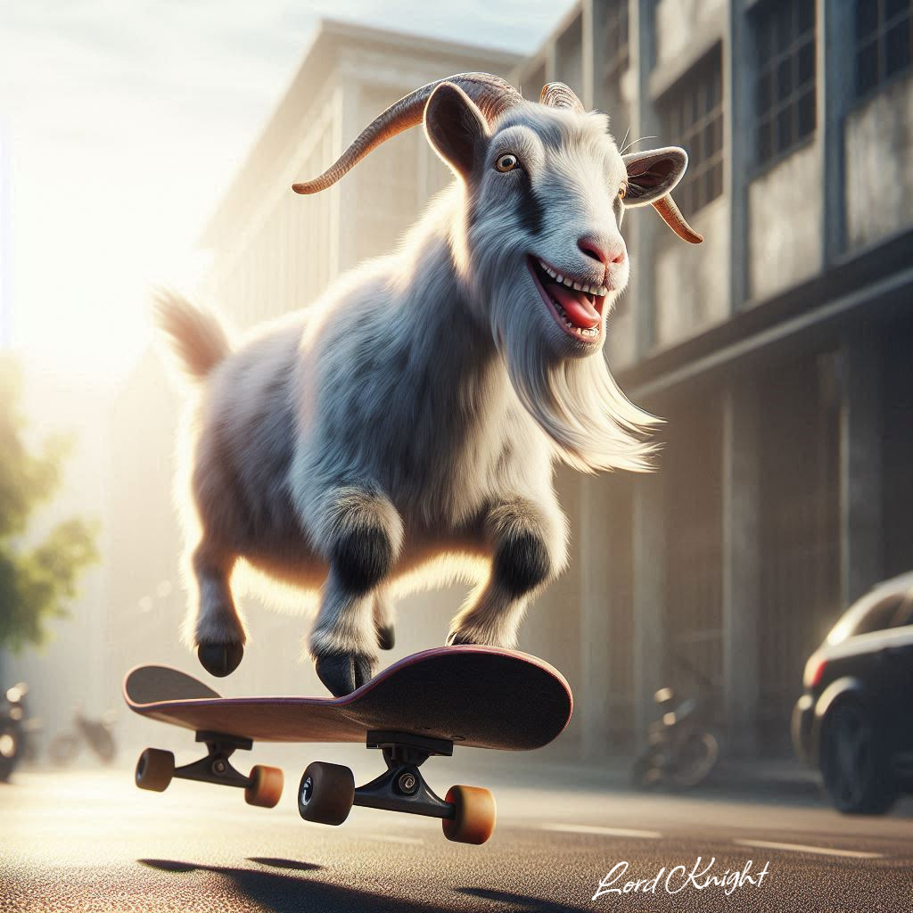 lordknight_ai's tweet image. Happy Skateboarding Goat
#ImageCreator #microsoftdesigner #AI #AIart #digitalart #AIcommunity #AIArtCommunity #AIArtists