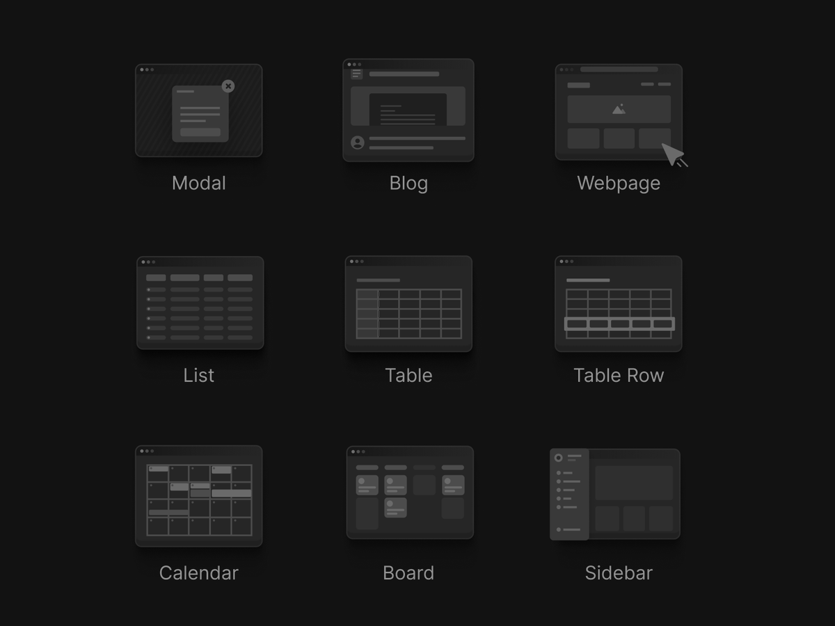 Layout Icons. Freshly made in
<a href="/figma/">Figma</a>