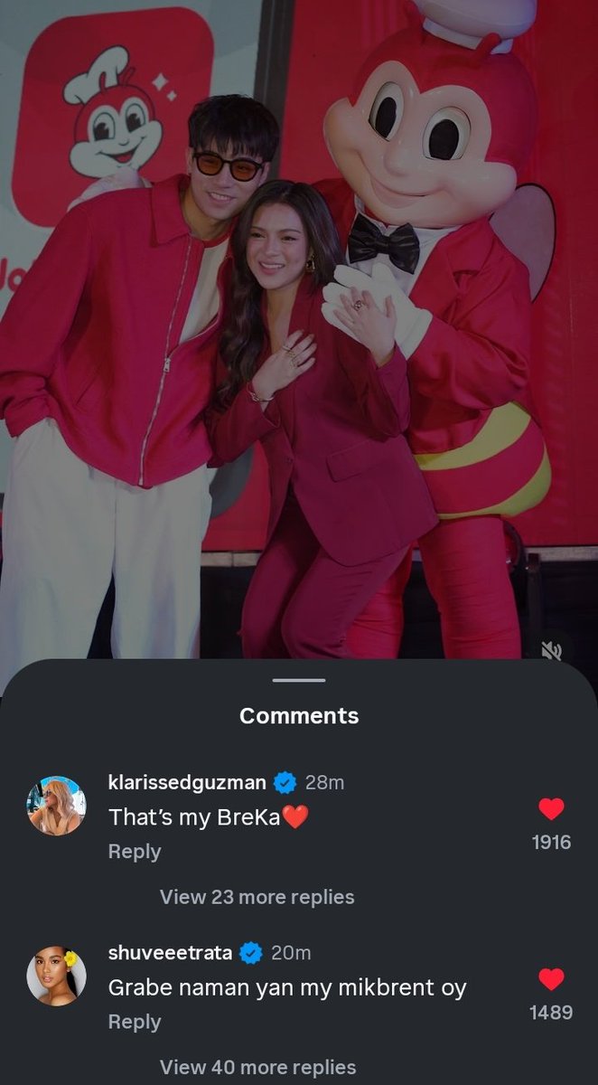 dearestklang's tweet image. shukla commented on brent&apos;s ig post! the ever supportive pdg! ❤️‍🩹
