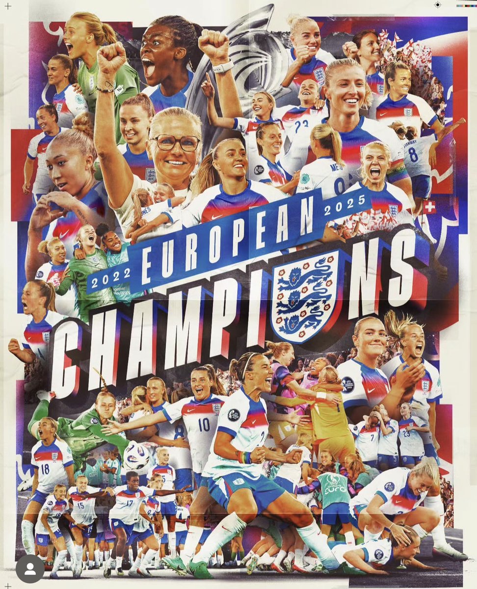 Huge congratulations to the lionesses! What an achievement to have won the euros twice in a row! 🎉

#englandfootball #womensfootball #lionesses #euros