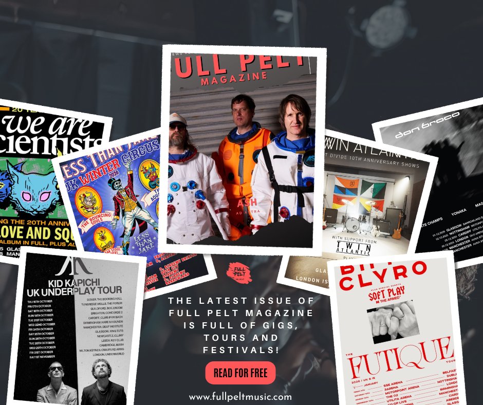 fullpeltmusic's tweet image. The latest issue of our free digital Full Pelt Magazine is packed with the best live music news including the latest from @wearescientists @LessThanJake @KidKapichi @DONBROCO @twinatlantic & @BiffyClyro
FREE READ 👇
tinyurl.com/mtv44u2t