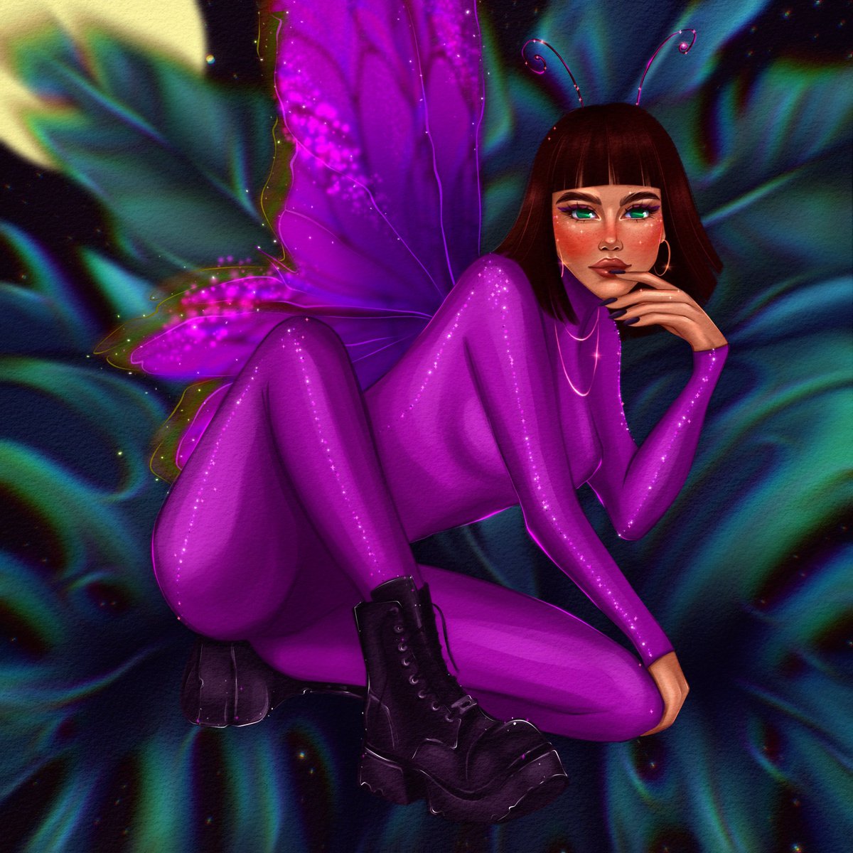 NEW DROP ❤️‍🔥and my submission in a digital category for #SkurpyArtContest ❤️‍🔥

«𝑫𝑹𝑬𝑨𝑴𝑾𝑨𝑻𝑪𝑯𝑬𝑹»

Her gaze is a mirror of your thoughts, hidden deep down where you yourself don't dare to look

🔗 skurpy.com/marketplace/co…