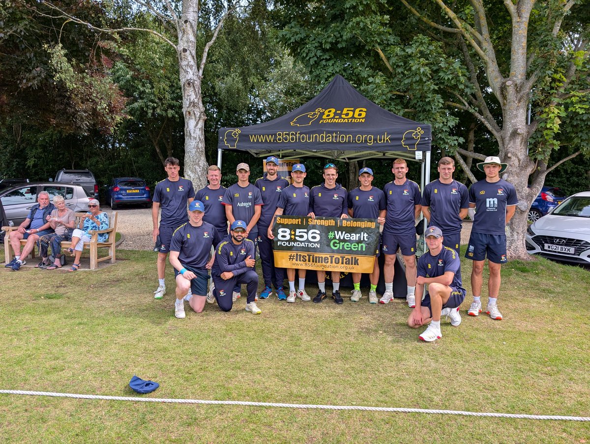 856Foundation's tweet image. We really appreciated the @norfolkccc team taking time out of their warm-up to have a chat about the 8:56 & what we are doing
We wish you all the best for the rest of the season
#ItsTimeToTalk
#Cricket
#OneManEveryTwoHours
#WearItGreen
#BeyondTheBoundary
#Mensmentalhealth