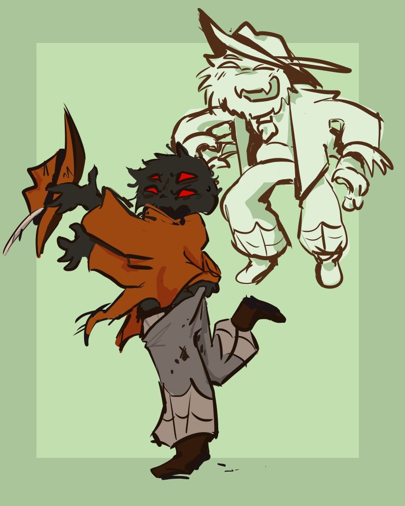 CloverUwU3's tweet image. Tried to make him grosser