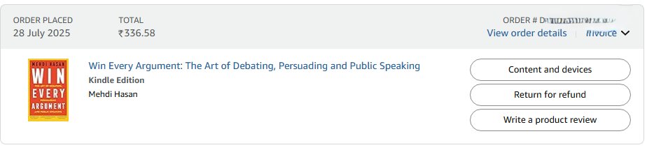 SilentScrubs's tweet image. "I'm not arguing, I'm just explaining why I'm right."
Anonymous
Just started reading @mehdirhasan 's book
"Win every Argument : The Art of Debating, Persuading and Public Speaking"
Great read so far!
Mehdi, spilling all the "trade secrets" 😀!