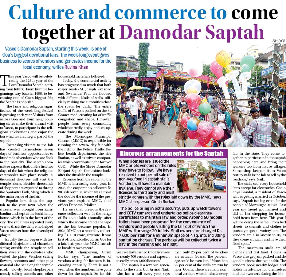 #saptah #GoaNews #NavhindTimes