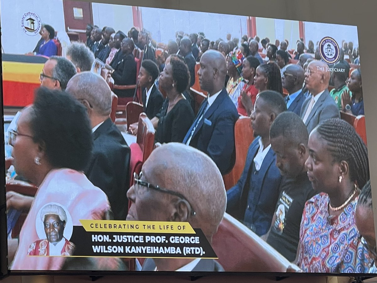 kasyate's tweet image. Preaching at the requiem service for the late Prof. George Kanyeihamba,ArchBishop Stephen Kazimba Mugalu, challenges Ugandans to keep peaceful to avert being reduced to REFUGEES like the millions we are hosting that fled unrest in their respective countries. POWERFUL💪🏾
