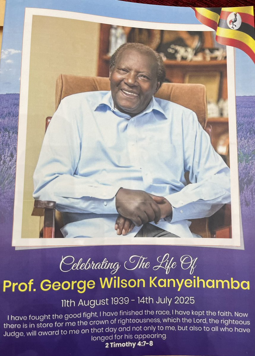 kasyate's tweet image. Preaching at the requiem service for the late Prof. George Kanyeihamba,ArchBishop Stephen Kazimba Mugalu, challenges Ugandans to keep peaceful to avert being reduced to REFUGEES like the millions we are hosting that fled unrest in their respective countries. POWERFUL💪🏾