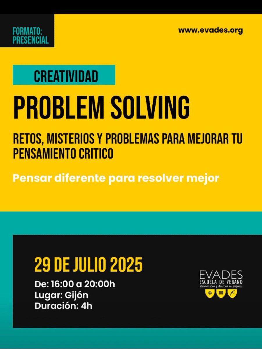 Kike Riesgo (@kriesgo) on Twitter photo Entramos ya en la ULTIMA SEMANA de esta veraniega, camaleonica y concurrida XXVIII ESCUELA DE VERANO <a href="/EVADES1/">EVADES</a> con los últimos talleres y cursos monograficos evades.org en las tardes antes de la clausura del jueves 31 jul en #Gijón gracias <a href="/FADEAsturias/">FADE - Empresas de Asturias</a> <a href="/CamaraGijon/">Cámara de Gijón</a> Entramos ya en la ULTIMA SEMANA de esta veraniega, camaleonica y concurrida XXVIII ESCUELA DE VERANO <a href="/EVADES1/">EVADES</a> con los últimos talleres y cursos monograficos evades.org en las tardes antes de la clausura del jueves 31 jul en #Gijón gracias <a href="/FADEAsturias/">FADE - Empresas de Asturias</a> <a href="/CamaraGijon/">Cámara de Gijón</a>