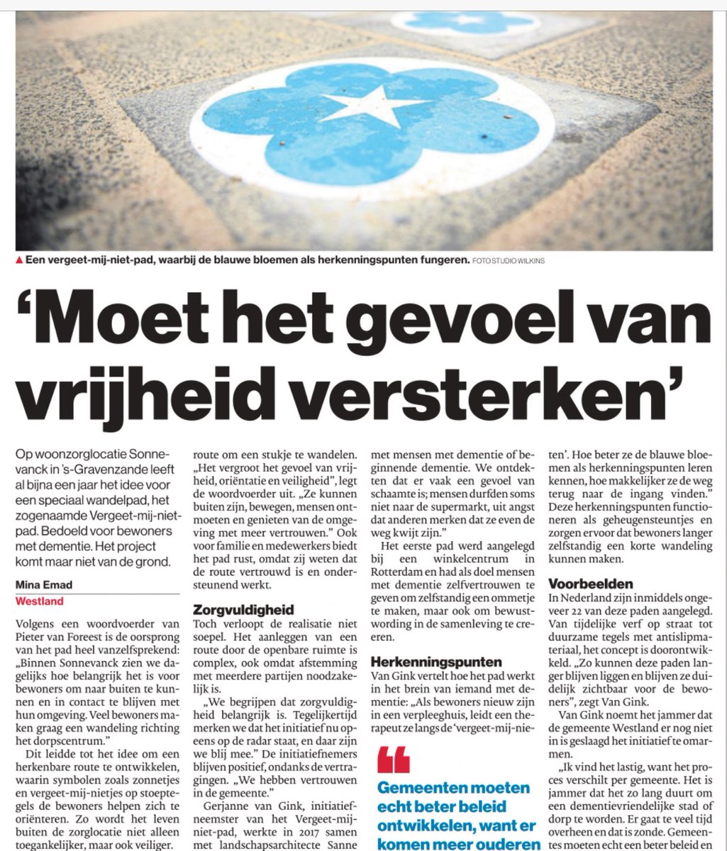 Wat een mooi en positief initiatief! 👌
Daar kijk ik graag met de zorginstelling verder naar &amp; die afspraak staat ook al gepland voor na het reces.

Helaas plaatst ⁦<a href="/ADnl/">AD.nl</a>⁩ deze gevraagde reactie niet zelf, waardoor de teneur heel anders lijkt. 

#westland #wldebat