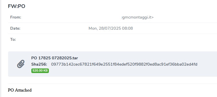 JAMESWT_WT's tweet image. #GuLoader &amp;gt; #AgentTesla from spam email italy

Samples 👇
bazaar.abuse.ch/browse/tag/gmc…
drop 
104.223.84.]8/agjNUsXhUmhzvkTLOiaA214.bin

Exfil 
⛔️ftp.concaribe.]com
User
testi@concaribe.com

Extra
bazaar.abuse.ch/browse/tag/ftp…
Exfil
ftp.magazinsalajean.]ro
User 
zzaa
ccc
@magazinsalajean.]ro