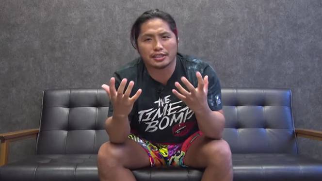 1028strong's tweet image. ロビー・イーグルス選手が保持するIWGPJrヘビー級王座に挑戦する前にDOUKI選手に対戦を要求した高橋ヒロム選手！