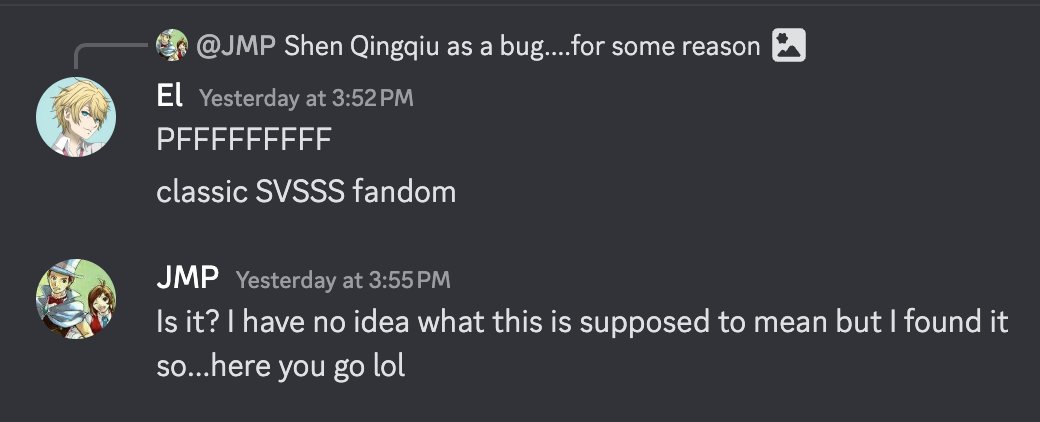 Fereael's tweet image. Introducing my friend to the SVSSS fandom: A story in 4 parts