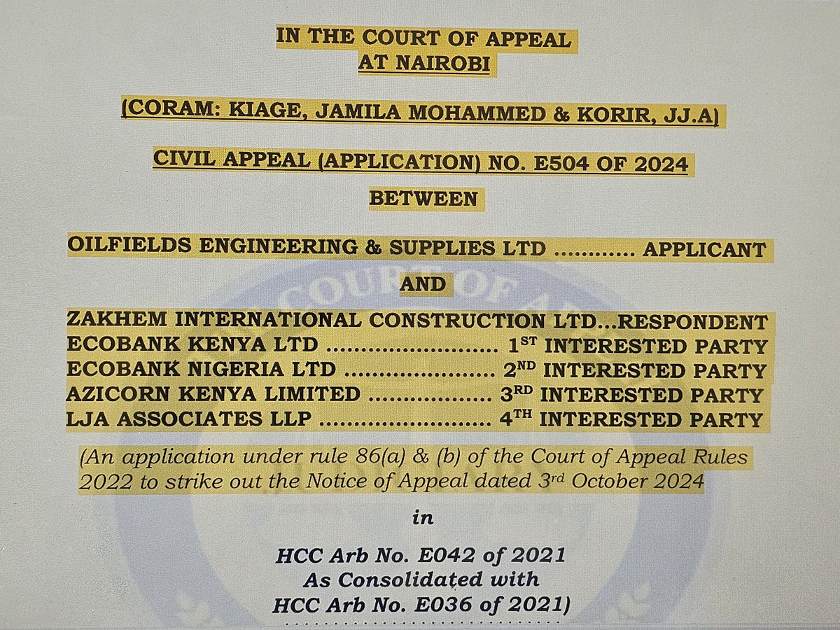 joshuamalidzo's tweet image. #hotoffthebench
Interesting!
Arbitration:
The principle of autonomy of parties does not bar a party from appealing to COA, where one is challenging a procedural misdeed of a judge handling an arbitral matter such as whether a judge should recuse himself.