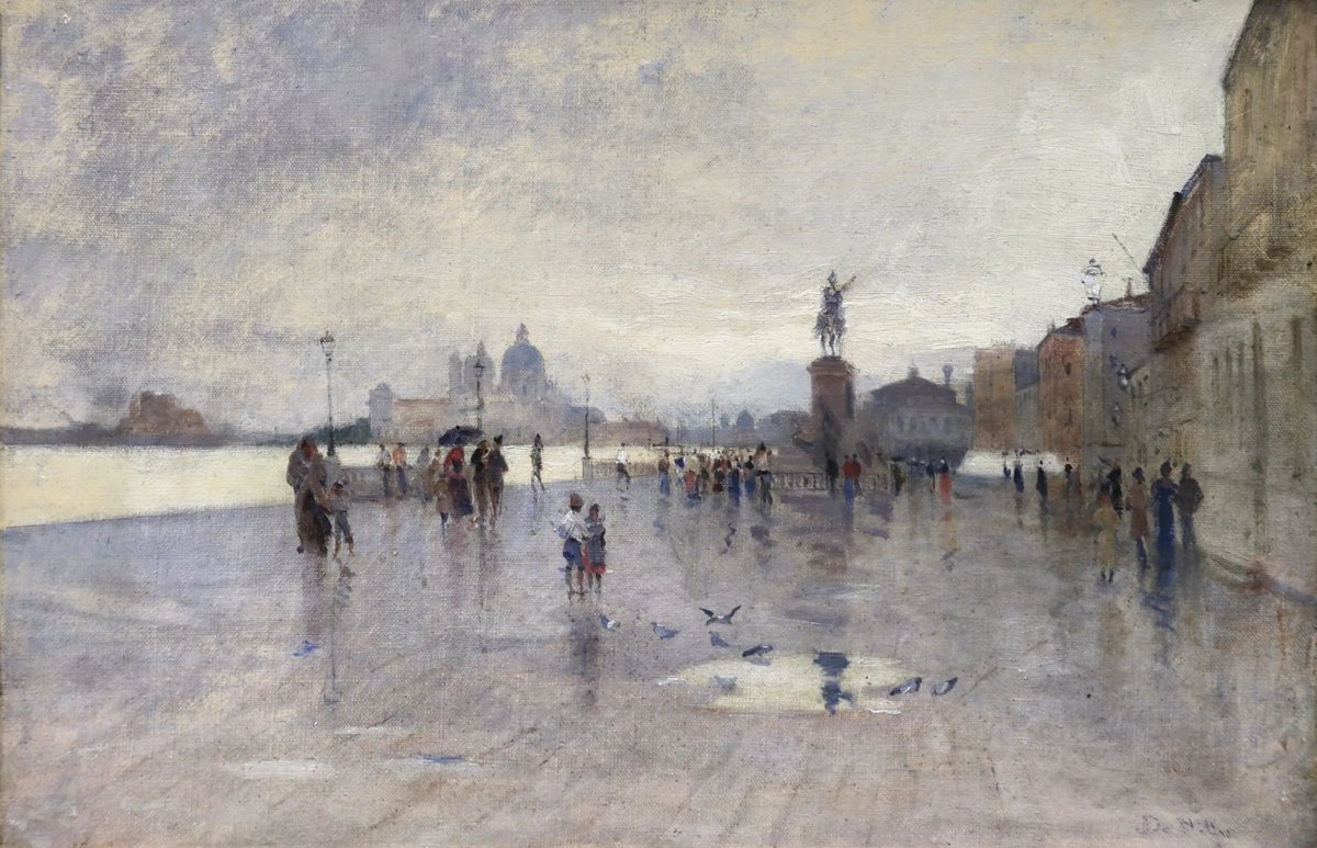 arialuce1's tweet image. «Come pioveva»
Riva degli Schiavoni, Venezia 1872
Giuseppe De Nittis