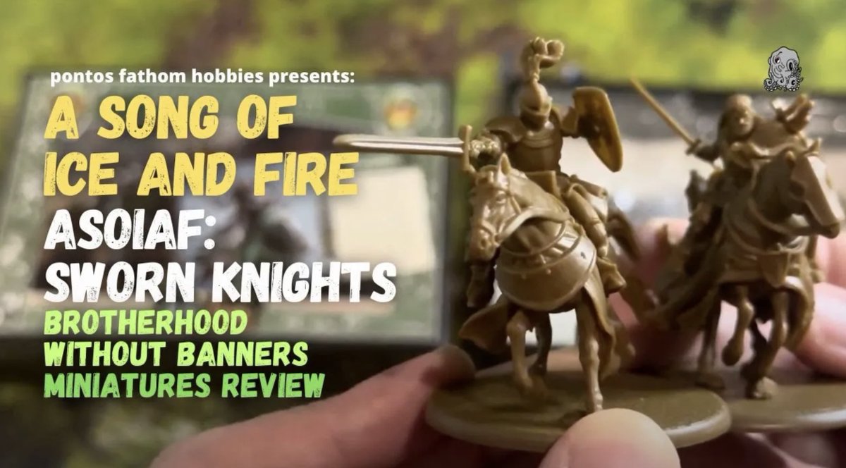 pontosfathom's tweet image. youtu.be/qWUEWkSCZng #ASOIAF #asongoficeandfire #lannister #stark  Welcome to pontos fathom hobbies video for ASOIAF Brotherhood Without Banners: Sworn Knights - Tabletop Miniature Review- A Song of Ice And Fire.