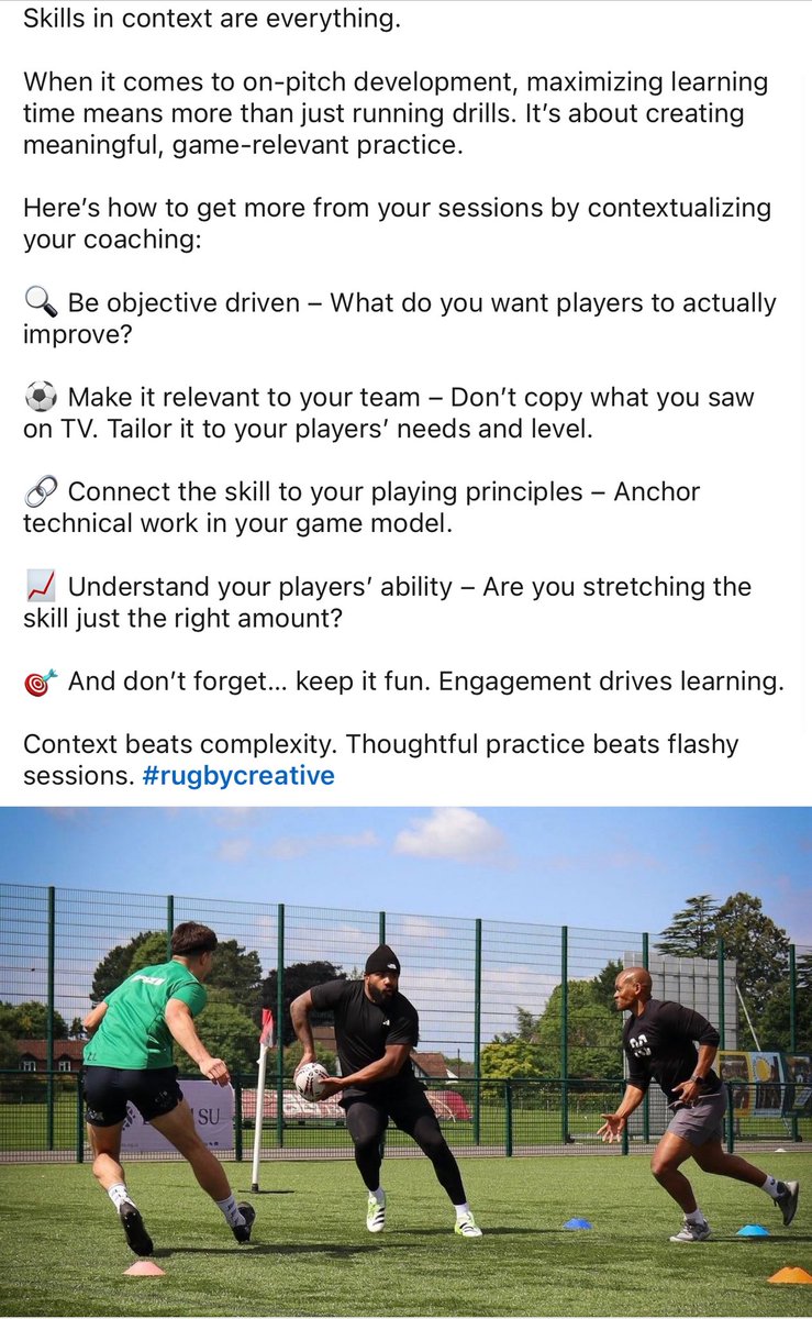 Skills are everything. #rugbycreative