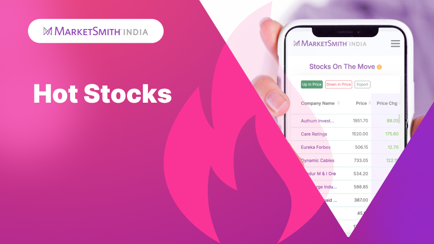 HOT STOCKS: SUDARSCHEM, MANORAMA, CARTRADE Soar to Record Highs; VIJAYA, LAURUSLABS, PARADEEP Slide; DRREDDY, MAXHEALTH Hover Near Key Averages

Read here in detail - marketsmithindia.com/post/hot-stock…

Disclaimer - marketsmithindia.com/mstool/disclai…

#Investing, #Trading, #Stocks, #GrowthStocks,