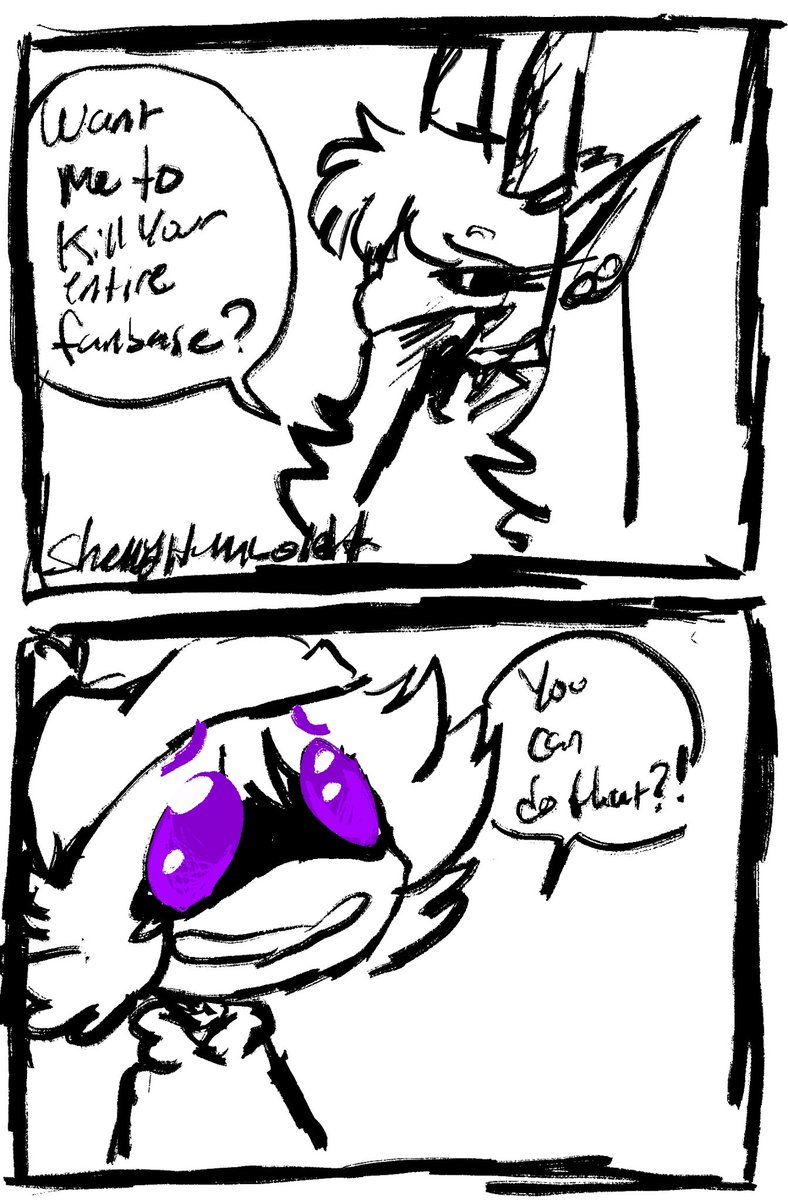 ShellyHumboldt's tweet image. Don’t deal with demons
(Idk I just thought they’d get along)