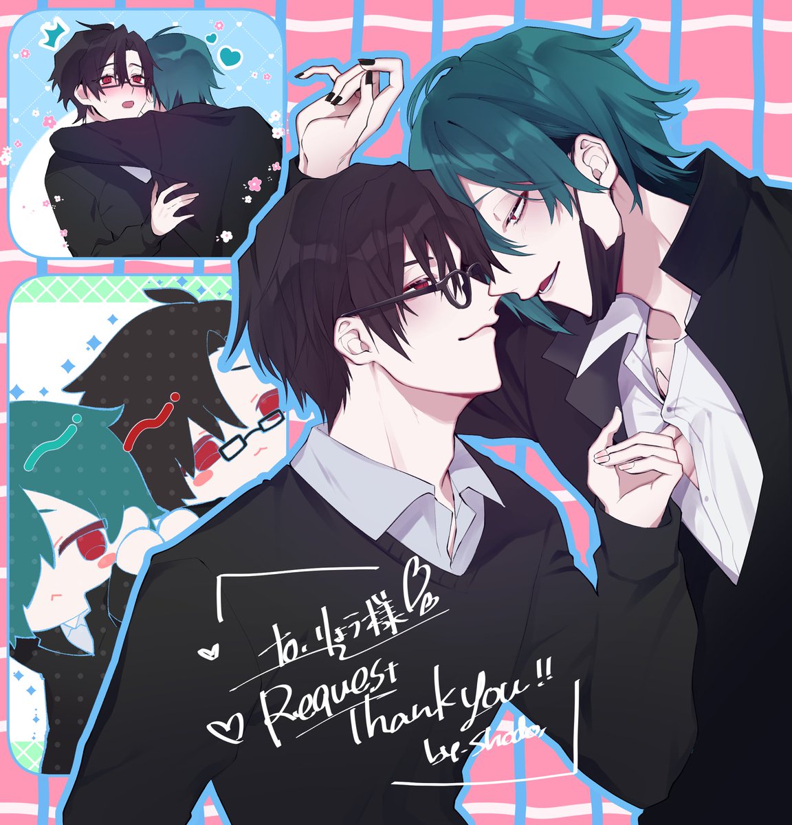 pskzzzzzz's tweet image. skeb納品しました🌸
リピのご依頼ありがとうございます！コッソリ激推ししてたお二人のご依頼嬉しすぎました〜😭‼️
お2人のやりとり、何もかもが大好きです…🥹外野の限界オタクにあたしは、なる。

skeb.jp/@pskzzzzzz/wor… #Skeb #Commission @skeb_jpより
