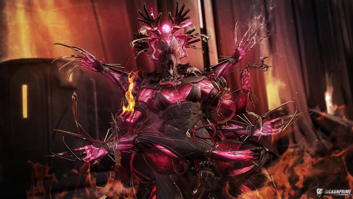 RickunPrime's tweet image. Valkyr Heirloom - Evil God
#Warframe #WarframeCaptura